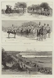 En el campamento de ejercicios, Delhi, India